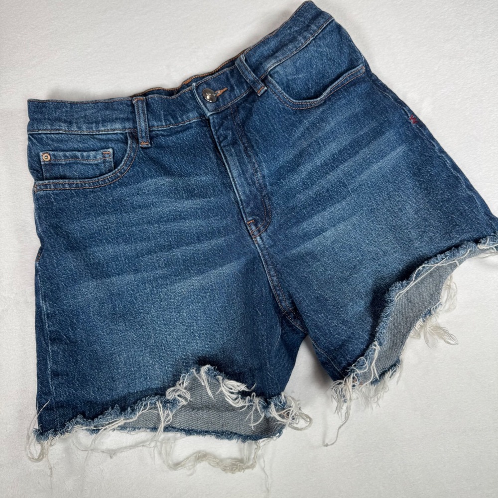 Warp + Weft Viru Viru Relaxed Cut Off Denim Jean Shorts Womens Size 4/27